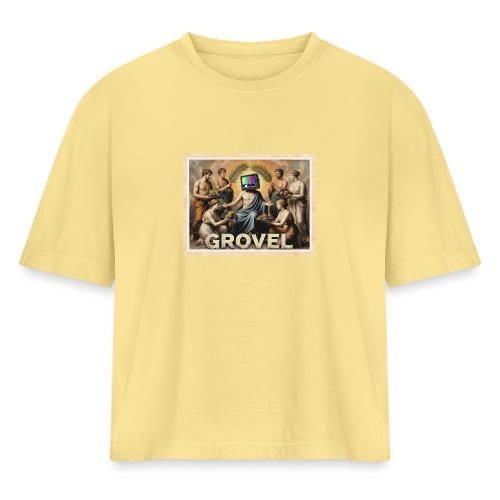 Grovel (on light) - Women's Heavyweight Cropped T-Shirt