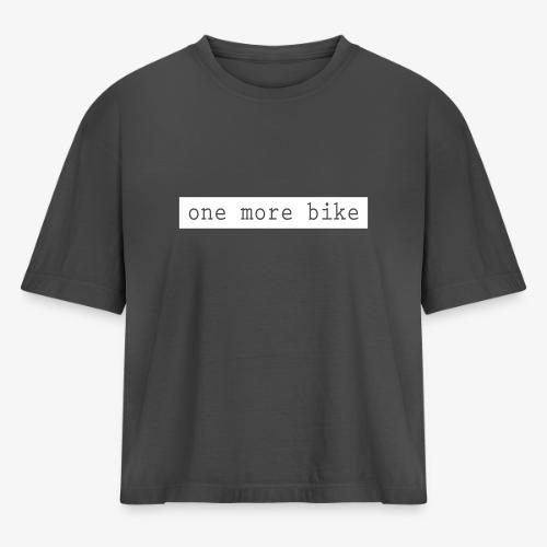 One More Bike - Women's Heavyweight Cropped T-Shirt