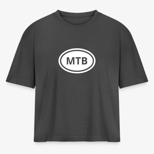 MTB Oval Logo - Women's Heavyweight Cropped T-Shirt