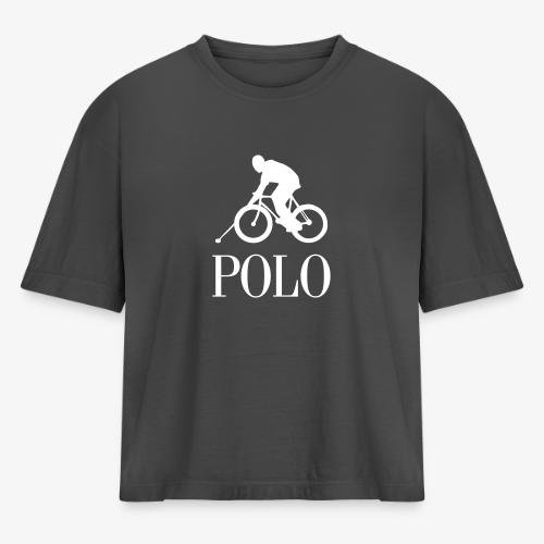 bike polo - Women's Heavyweight Cropped T-Shirt
