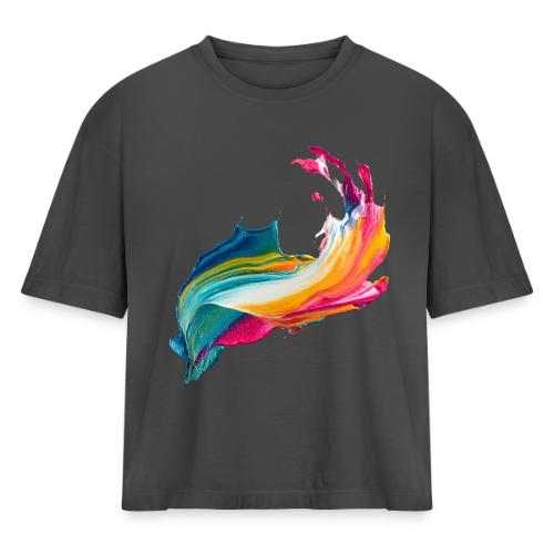Spectrum Stream - Women's Heavyweight Cropped T-Shirt