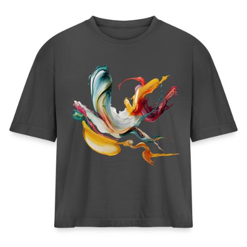 Abstract Chaos - Women's Heavyweight Cropped T-Shirt