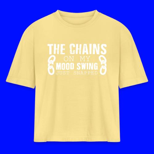 Mood Swings - Women's Heavyweight Cropped T-Shirt