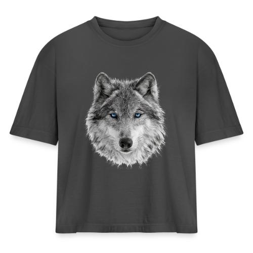 Frost-Eyed Alpha - Women's Heavyweight Cropped T-Shirt