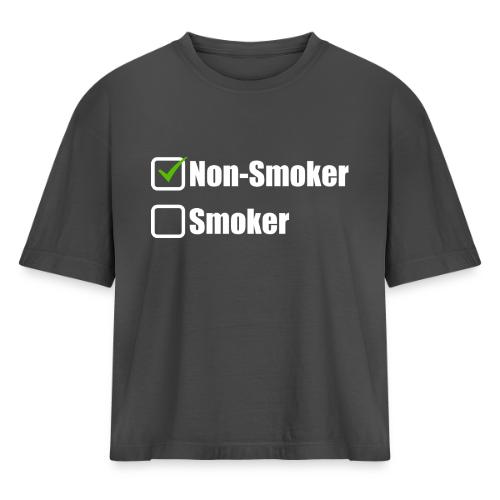 Non-smoker - Women's Heavyweight Cropped T-Shirt
