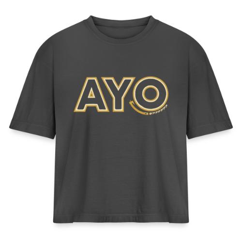 AyoGaming's Logo v1 - Women's Heavyweight Cropped T-Shirt