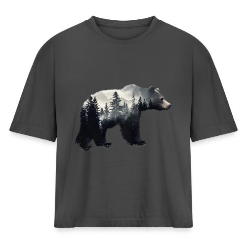 Forest Within the Bear - Women's Heavyweight Cropped T-Shirt