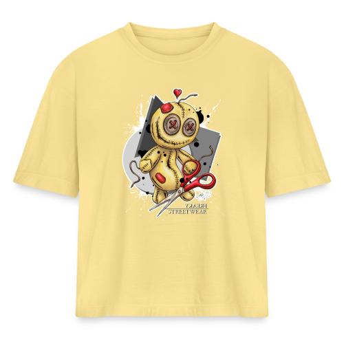 disconnect - Women's Heavyweight Cropped T-Shirt