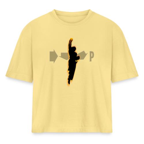 Rising Dragon Fist - Women's Heavyweight Cropped T-Shirt