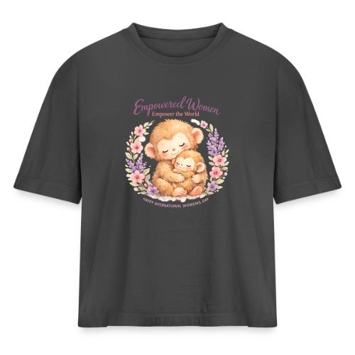 Empowered Women Empower The World Art - Women's Heavyweight Cropped T-Shirt