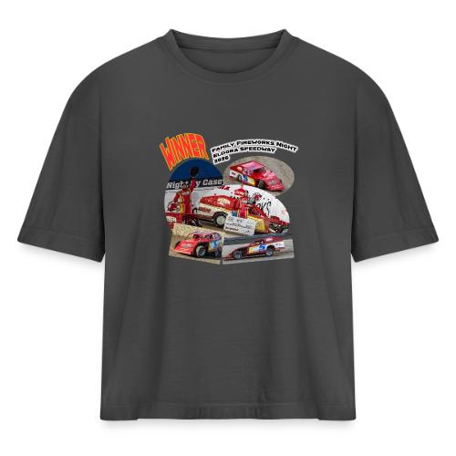 Jonathan Taylor Eldora Speedway FFN#1 Design 1 - Women's Heavyweight Cropped T-Shirt