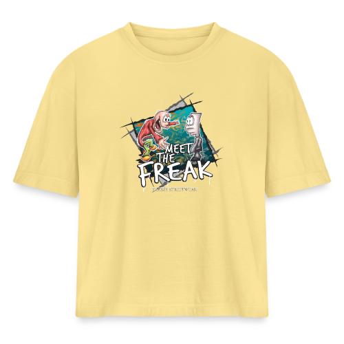 meet the freak - Women's Heavyweight Cropped T-Shirt