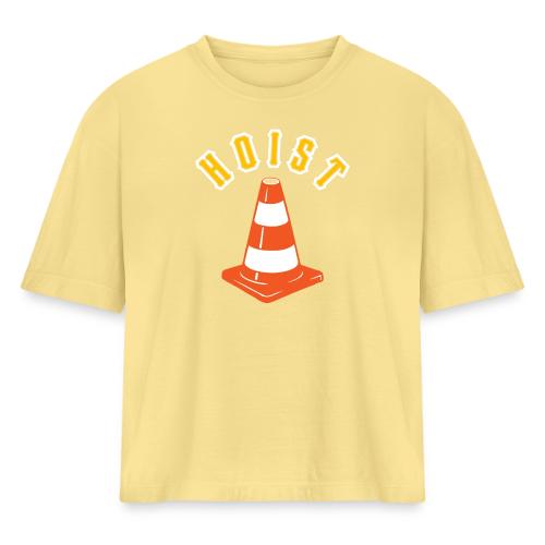 HOIST (Center) - Women's Heavyweight Cropped T-Shirt