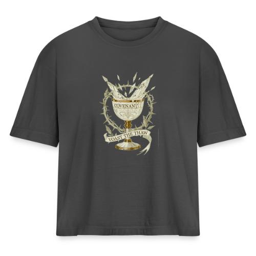 Frosted Chalice Covenant T-Shirt - Women's Heavyweight Cropped T-Shirt