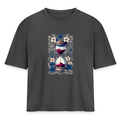 Our Moments Defy Time Hourglass Gifts T-Shirt - Women's Heavyweight Cropped T-Shirt