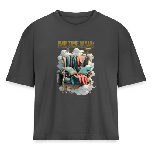 Nap Time Ninja T Shirt - Women's Heavyweight Cropped T-Shirt