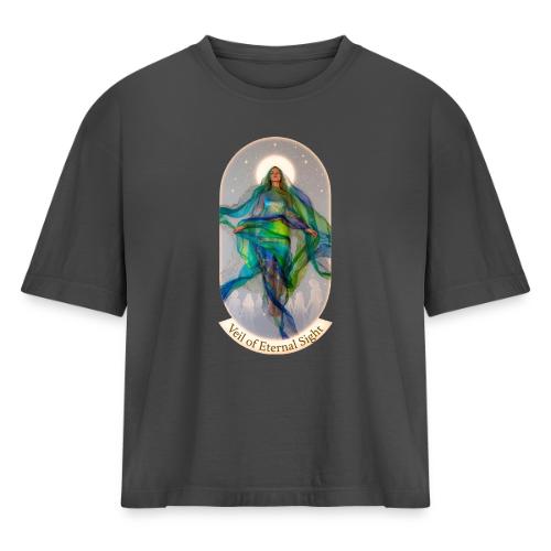 Women’s Day Thorn Sovereign T Shirt, Gift for Mum - Women's Heavyweight Cropped T-Shirt