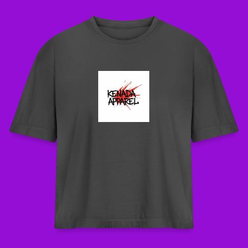 Kenada Apparel graffiti splash - Women's Heavyweight Cropped T-Shirt