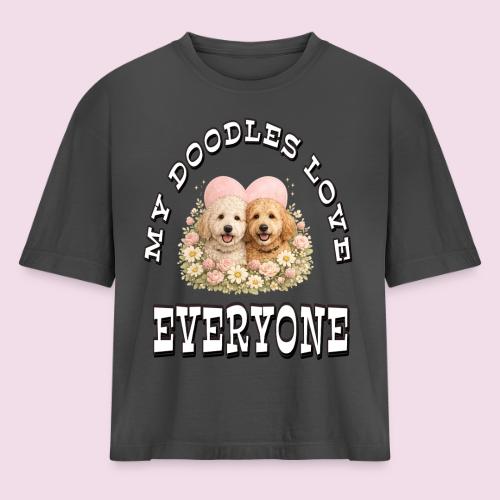My Doodles Over Everyone - Women's Heavyweight Cropped T-Shirt