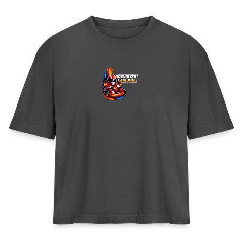 Carcadelogoracer1 - Women's Heavyweight Cropped T-Shirt
