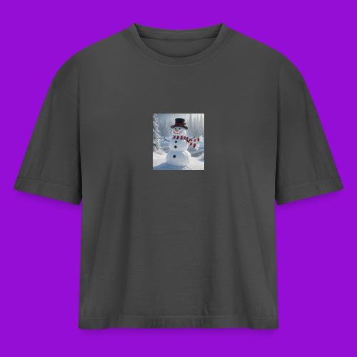 4 print - Women's Heavyweight Cropped T-Shirt