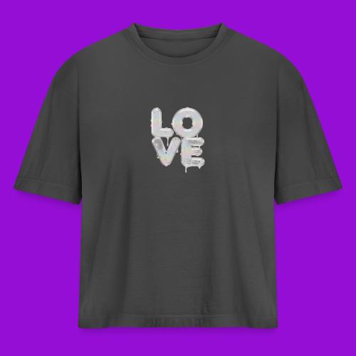 Valentine three set - Women's Heavyweight Cropped T-Shirt