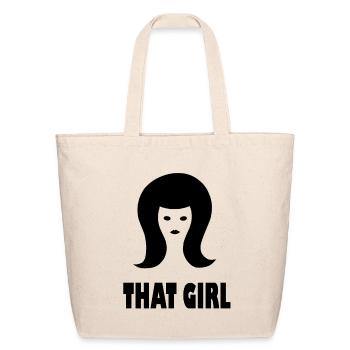 That girl - Eco-Friendly Cotton Tote - natural - Front