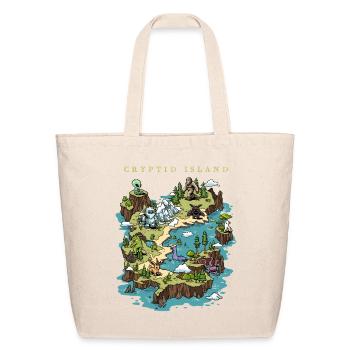 Cryptid Island - Eco-Friendly Cotton Tote - natural - Front