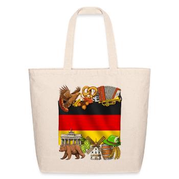 Germany - Eco-Friendly Cotton Tote - natural - Front