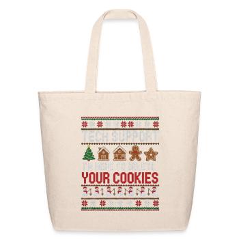 Tech Support Cookie Knit - Eco-Friendly Cotton Tote - natural - Front