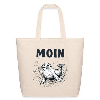 Seal Baltic Sea North Sea Moin - Eco-Friendly Cotton Tote - natural - Front