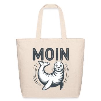 Seal Baltic Sea North Sea Moin - Eco-Friendly Cotton Tote - natural - Front