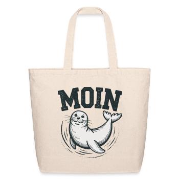 Seal Baltic Sea North Sea Moin - Eco-Friendly Cotton Tote - natural - Front