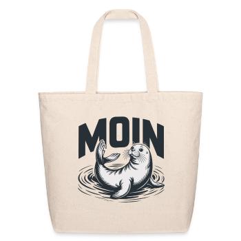 Seal Baltic Sea North Sea Moin - Eco-Friendly Cotton Tote - natural - Front