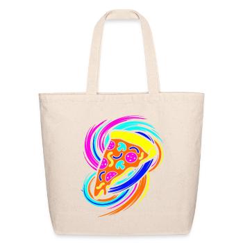 Pizza Slice - Eco-Friendly Cotton Tote - natural - Front