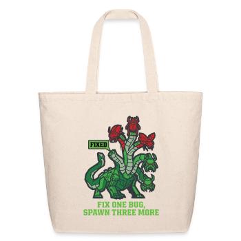 Professional Developer Hydra Bug Humor - Eco-Friendly Cotton Tote - natural - Front
