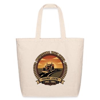 Professional Truck Driver Highway Legend 1989  - Eco-Friendly Cotton Tote - natural - Front