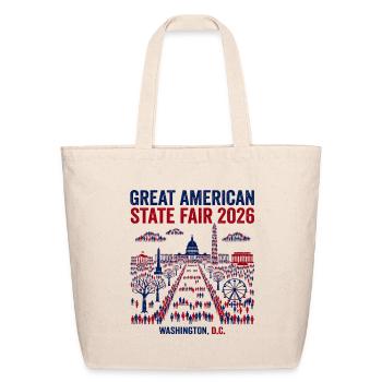 Washington DC State Fair Assembly Year 2026 - Eco-Friendly Cotton Tote - natural - Front