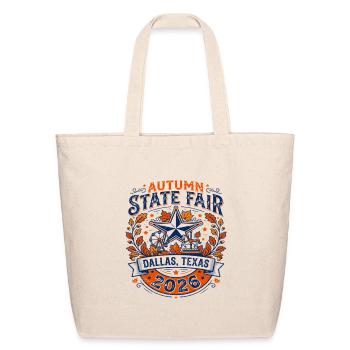Great Autumn Fair Ferris Wheel Dallas Texas 2026 - Eco-Friendly Cotton Tote - natural - Front