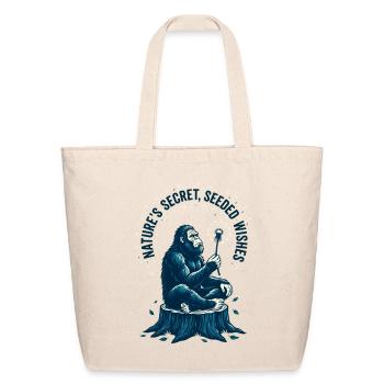 Nature's Secret Seeded Wishes Bigfoot Dandelion - Eco-Friendly Cotton Tote - natural - Front