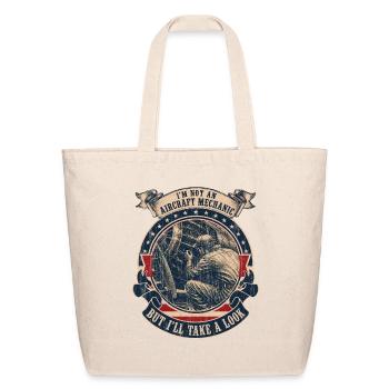 I'm not an aircraft mechanic but I'll take a look  - Eco-Friendly Cotton Tote - natural - Front