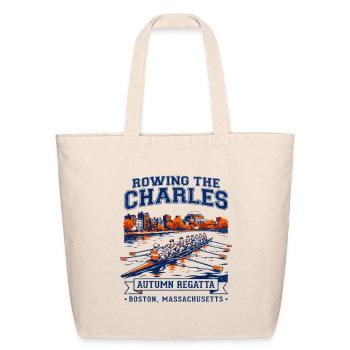 Boston Rowing the Charles River Autumn Regatta - Eco-Friendly Cotton Tote - natural - Front