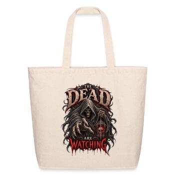 The Dead Are Watching Gothic Halloween Horror - Eco-Friendly Cotton Tote - natural - Front