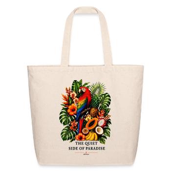 Tropical Paradise - Eco-Friendly Cotton Tote - natural - Front