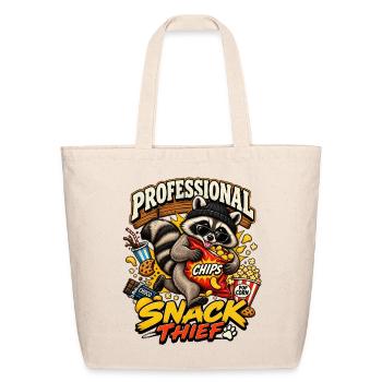 Professional Snack Thief Raccoon - Eco-Friendly Cotton Tote - natural - Front