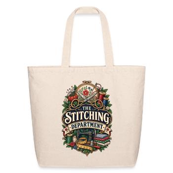 Stitching Department Emblem - Eco-Friendly Cotton Tote - natural - Front