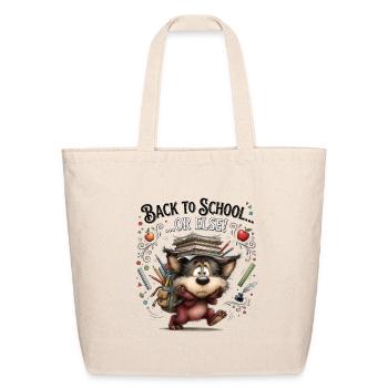 Funny_Feline_Burden_New_Term_Vibe- - Eco-Friendly Cotton Tote - natural - Front
