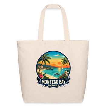 Montego Bay Jamaica Caribbean Beach - Eco-Friendly Cotton Tote - natural - Front