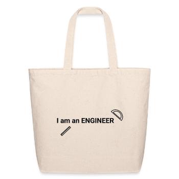 I Am an Engineer - Eco-Friendly Cotton Tote - natural - Front