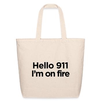 I AM ON FIRE - Eco-Friendly Cotton Tote - natural - Front